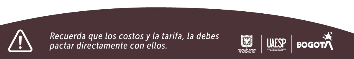 imagen descriptiva Recuerda que los costos y la tarifa, la debes pactar directamente con ellos.