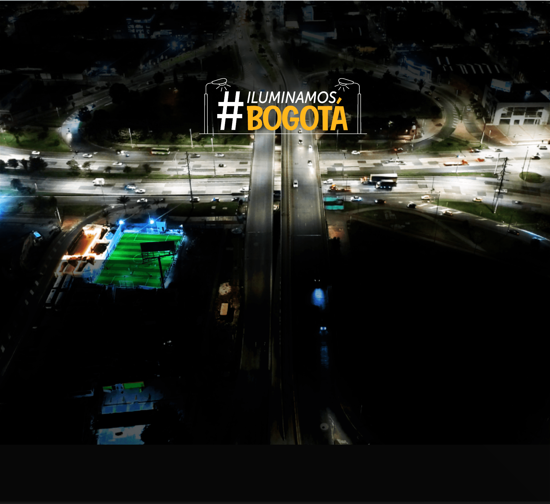 Imagen de fondo del aérea de la intersección de la Calle 170 con la Autopista Norte. 
