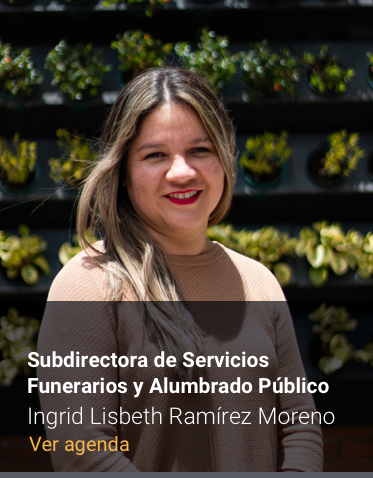Agenda Subdirección de Servicios Funerarios y Alumbrado Público
