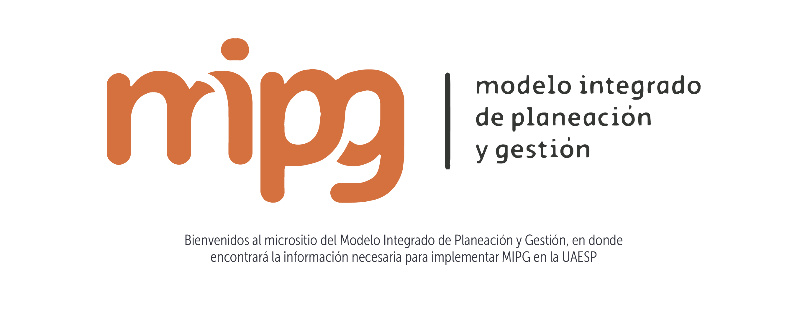 Imagen con el logo de MIPG - Modelo Integrado de Planeaxión y Gestión.