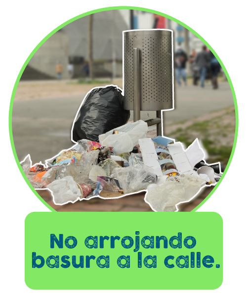 Arrojo de basura a la calle