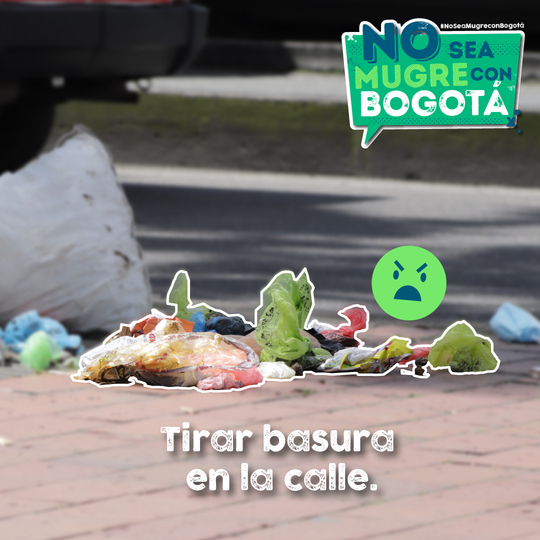 Tirar la basura en la calle