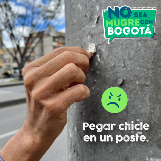 Pegar cichle en un poste