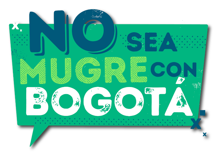 Logo No sea mugure con Bogotá