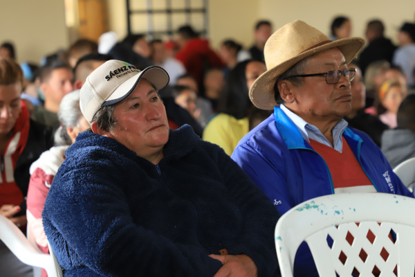 Habitantes de Los Mochuelos, en el cierre de los proyectos desarrollados en 2023, por el Plan de Gestión Social.