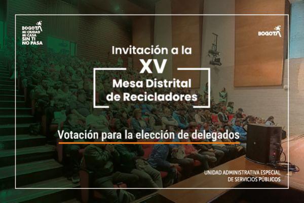 XV Mesa Distrital de Recicladores