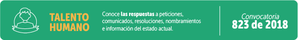 Talento Humano Concurso 823 de 2018