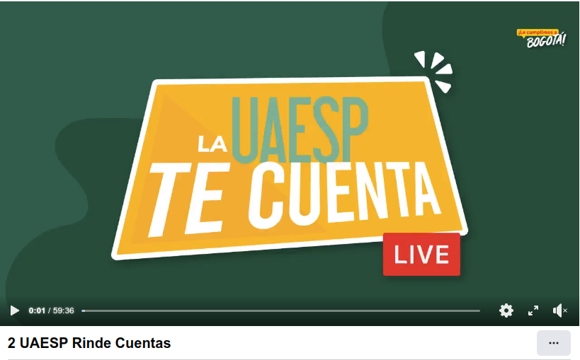 UAESP Rinde Cuentas 2020 - 2023