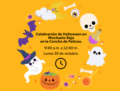 Celebración de Halloween en Mochuelo Bajo