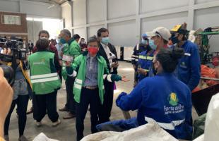 La alcaldesa Claudia López, visitó el primer Centro Transitorio de Cuidado al Carretero en la localidad de Kennedy.