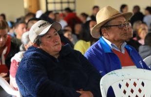 Habitantes de Los Mochuelos, en el cierre de los proyectos desarrollados en 2023, por el Plan de Gestión Social.
