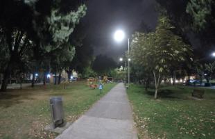 La iluminación led llegó al parque La Calleja en el norte de Bogotá