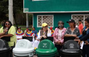 La UAESP entregó puntos ecológicos a los habitantes de este sector de Usme.