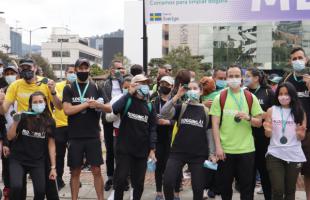 Bogotanos corrieron por la limpieza