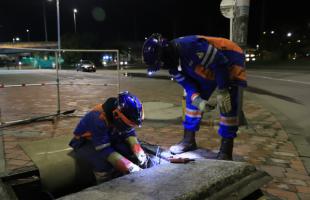 Restablecimos alumbrado público afectado por hurto en la Autonorte 