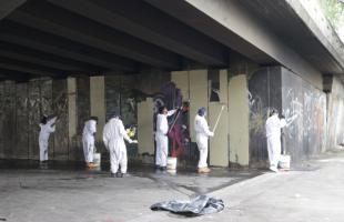 Ciudadanos celebraron intervención del Distrito a puente de la carrera 30 con calle 68