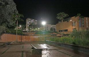 La tecnología led llegó al parque Bicentenario de Bogotá