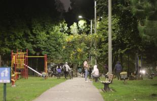 La iluminación led llegó al parque La Calleja en el norte de Bogotá