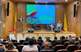 Auditorio de la Secretaría de Ambiente en donde se desarrolló el segundo Foro Distrital de Llantas Usadas, el pasado jueves 24 de agosto de 2023.