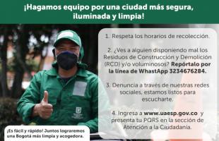 Recomendaciones para mantener limpia y acogedora la ciudad.