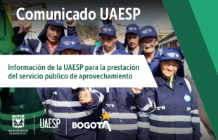 Información de la UAESP para la prestación del servicio público de aprovechamiento