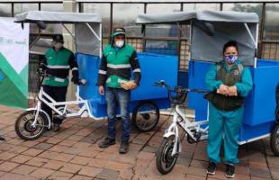 Recicladores de Kennedy recibieron triciclos eléctricos y kits de bioseguridad 
