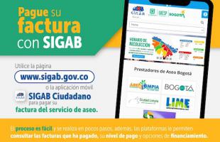 Pagar factura aseo SIGAB