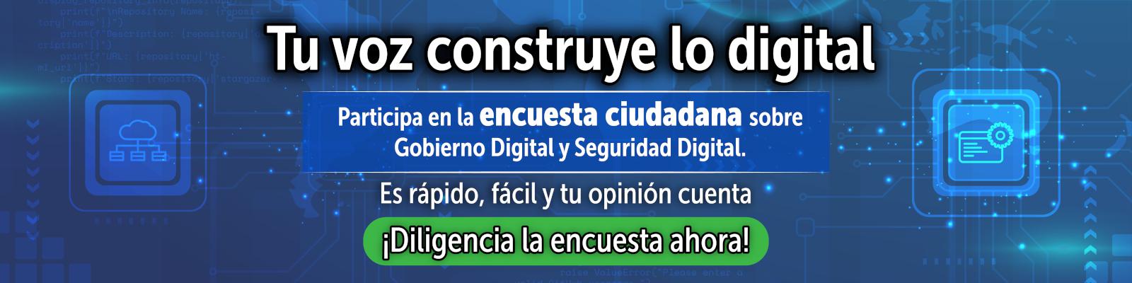 Consulta Ciudadana Política de Gobierno Digital y Seguridad Digital