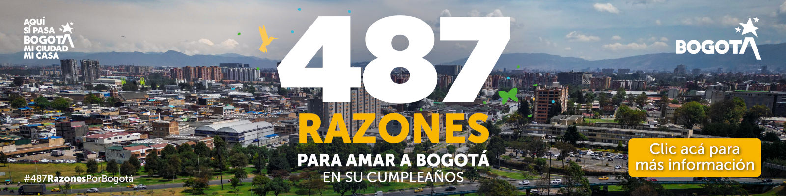 Banner 487 razones para amar a Bogota